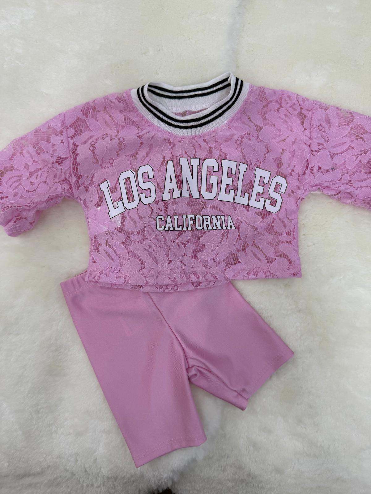 Maglia los angeles in pizzo