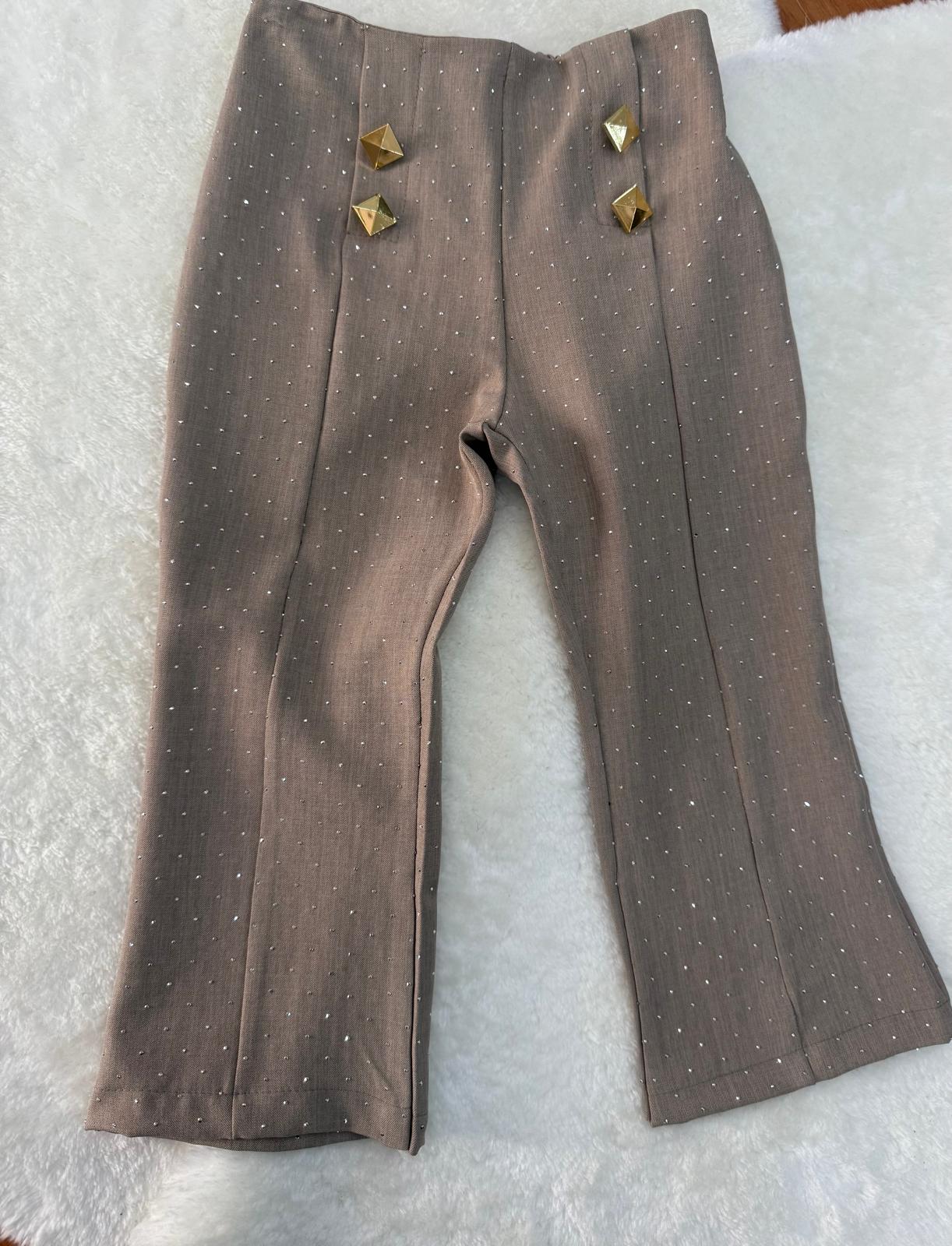 Pantalone brillantinato