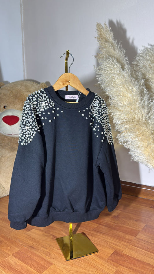 Felpa con swarovski