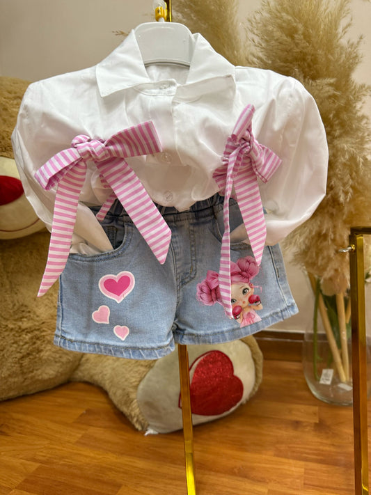 Pantaloncino in jeans