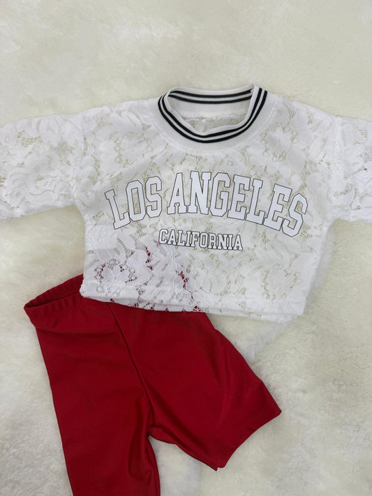 Maglia los angeles in pizzo