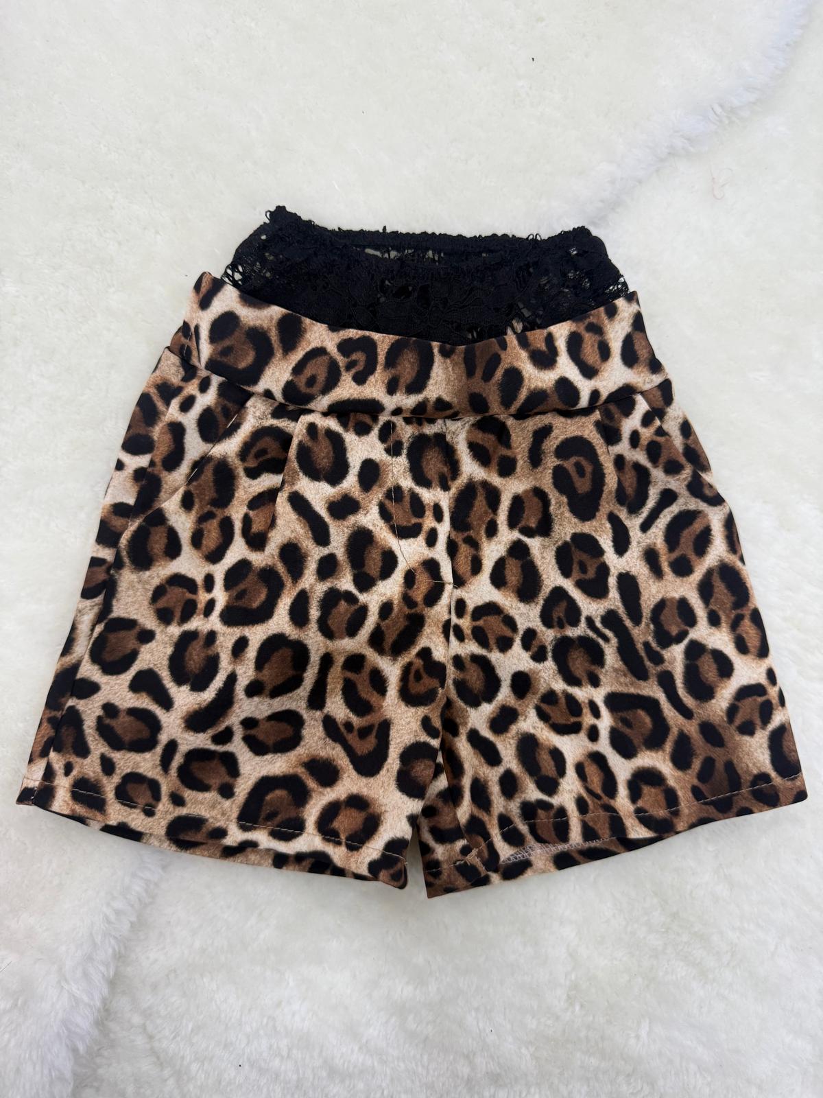 Pantaloncino leopardato