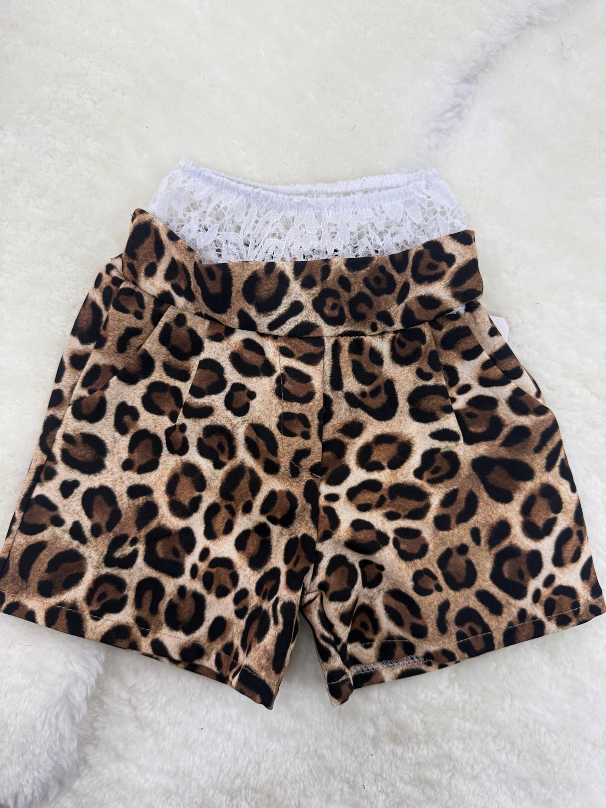Pantaloncino leopardato