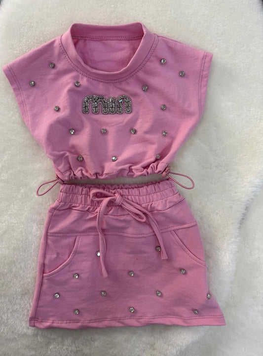 Completo miu con brillantini