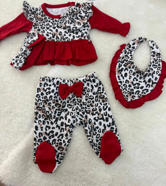 Completo leopardato 3 pezzi