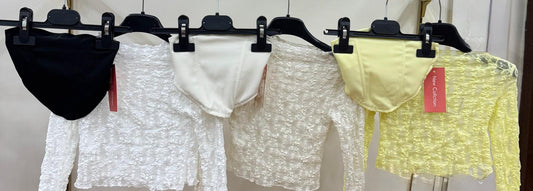 Maglietta in pizzo + top