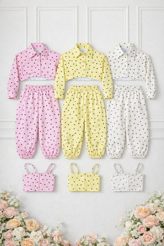 Coordinato 3 pezzi pois