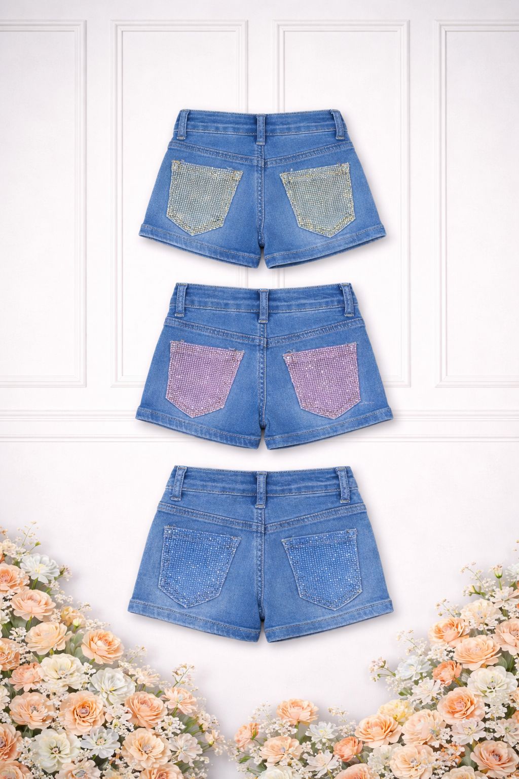 Pantaloncino shiny pocket