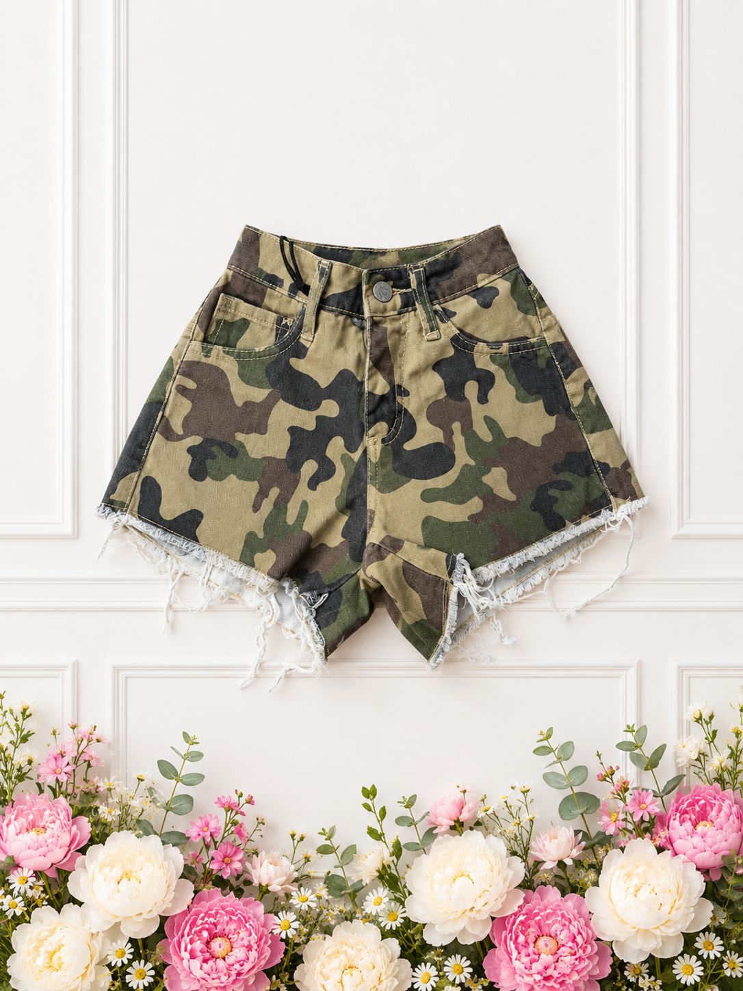 Pantaloncino mimetrico