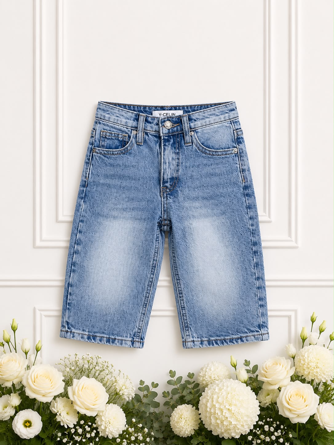 Jeans tasca rosa