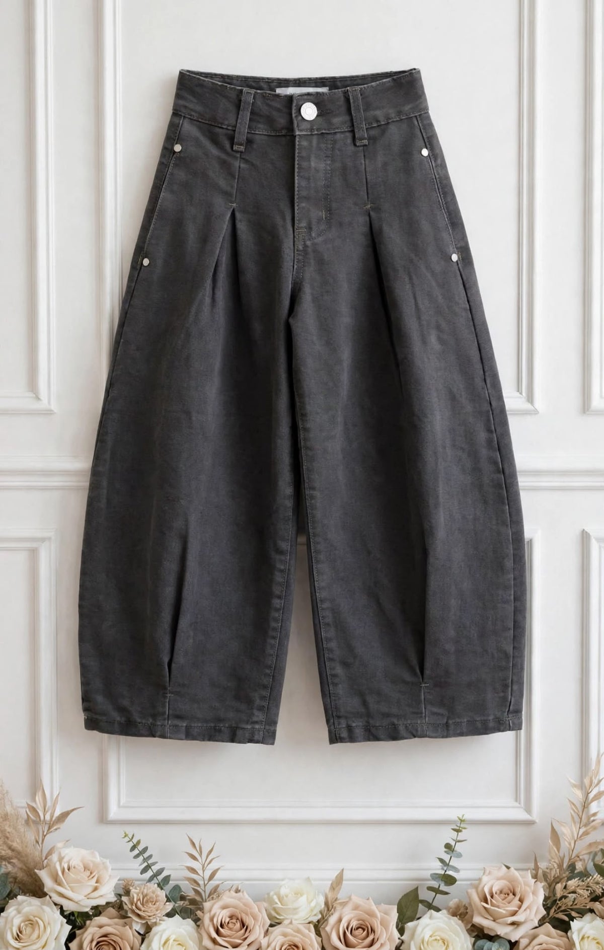 jeans ballon grigio