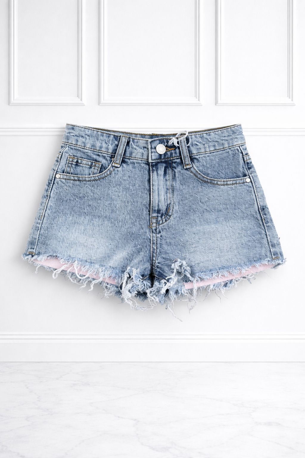 Pantaloncino tasca rosa